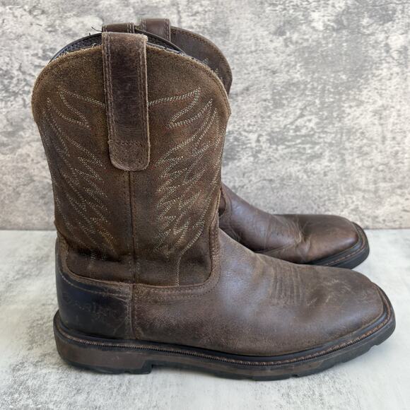 Ariat Groundbreaker Work Boot F2892 Square Toe Leather Men’s Size 8.5D EUC main image 8